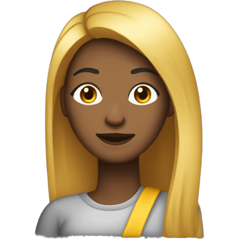 Seria uma mulher 
Cabelo longo e escuro 
Usaria óculos tipo quadradinho (parecido com o meu) 
Gostaria de usar roupas roxa e amarela

A personalidade dela seria tranquila, extremamente carinhosa, amiga, sorridente e inteligente. emoji