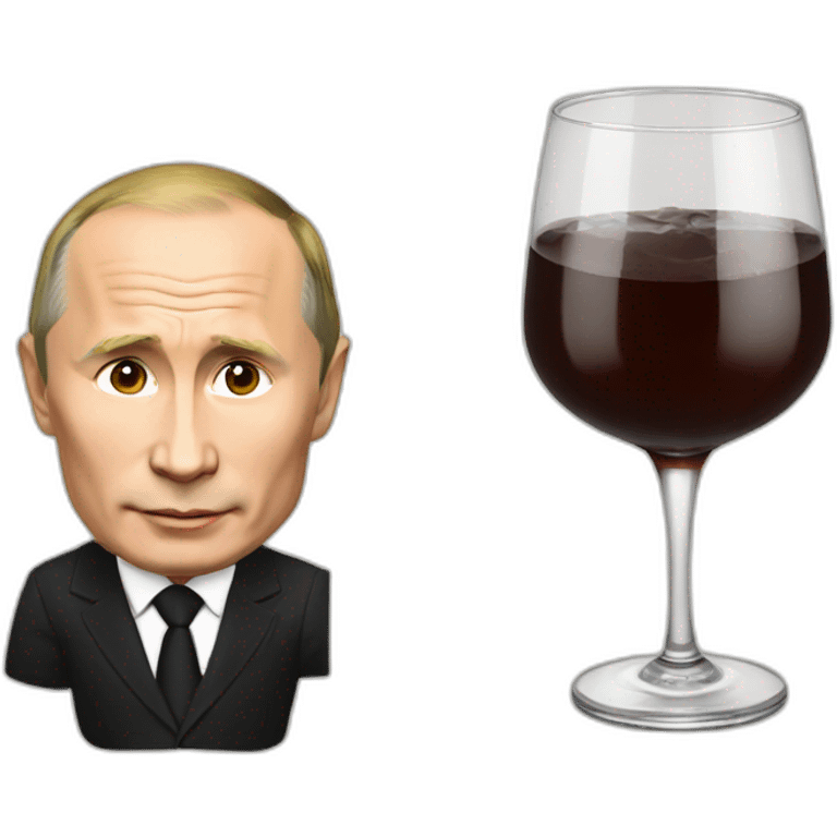 Vladimir Putin drink sakee emoji