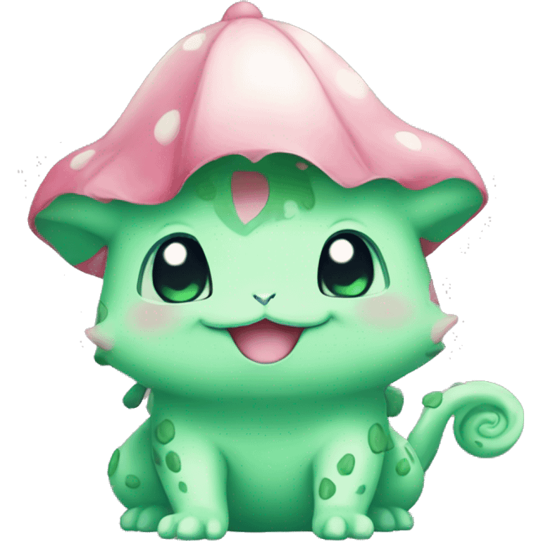 Kawaii Chibi Bulbasaur Full Body emoji