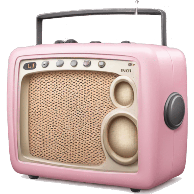 Light pink radio emoji