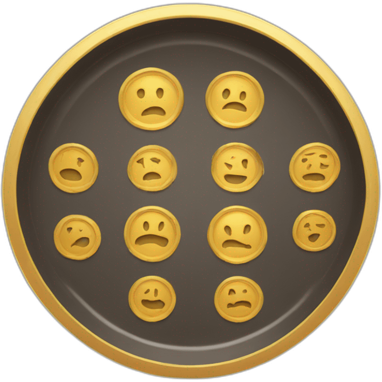 golden plate lid emoji