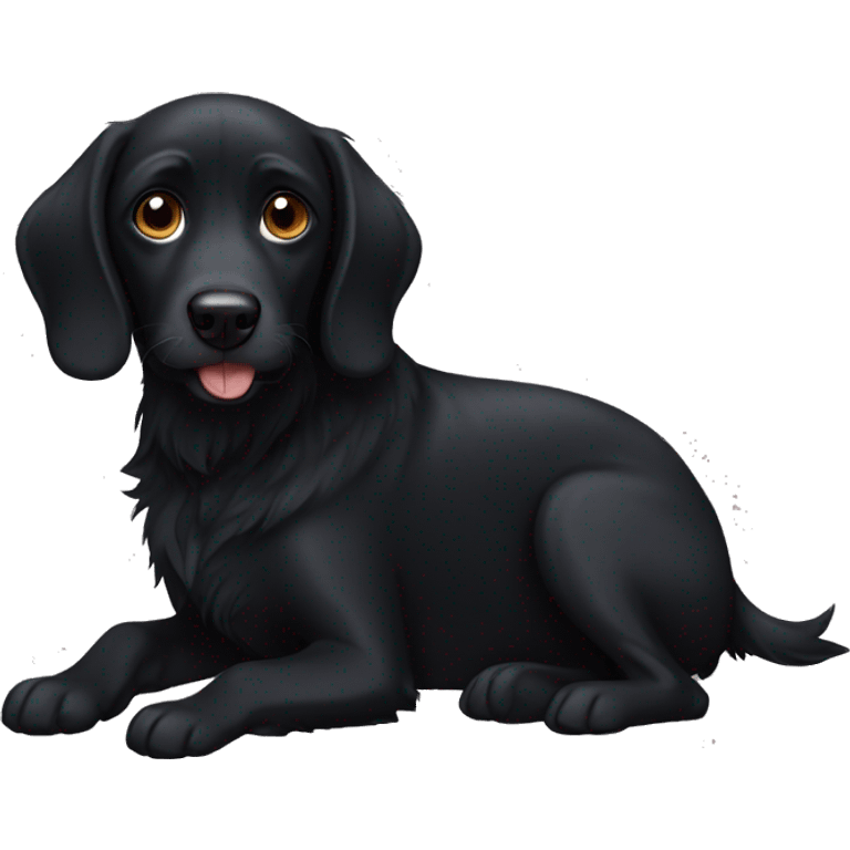 Black dog emoji