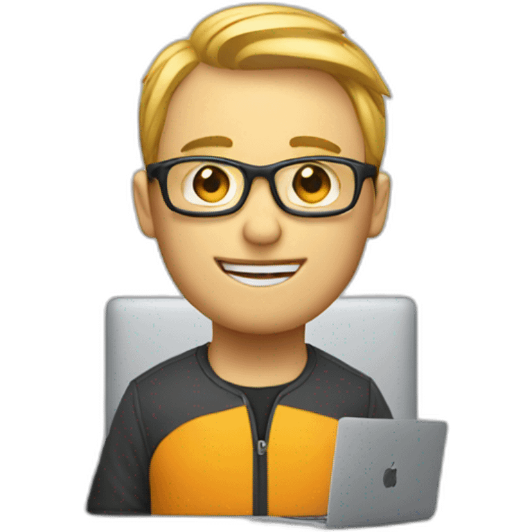 developer and macbook emoji