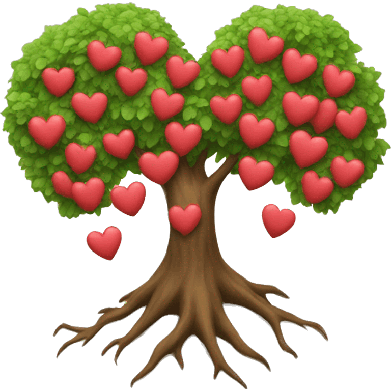 hearts tree emoji