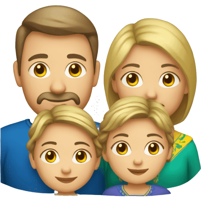 ukrainian-family-in-vyshyvankas emoji