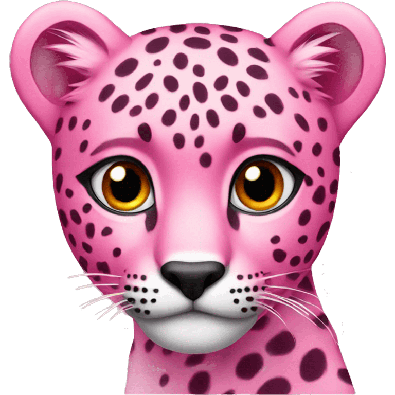 pink cheetah emoji