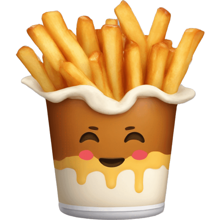 poutine bisous  emoji