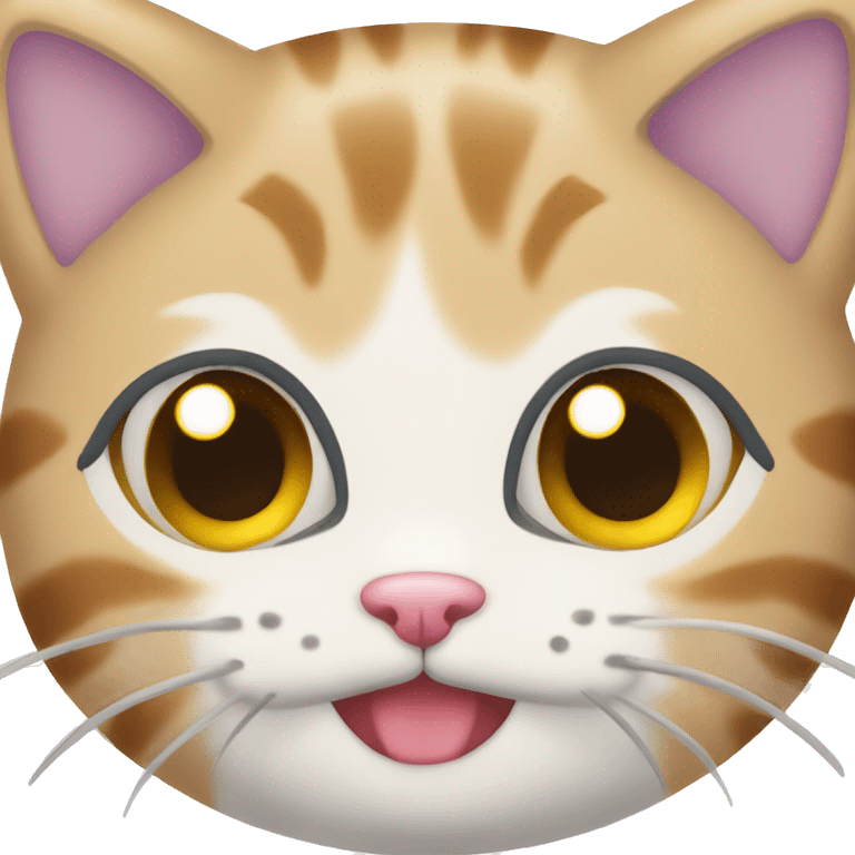 Kawaii cat emoji