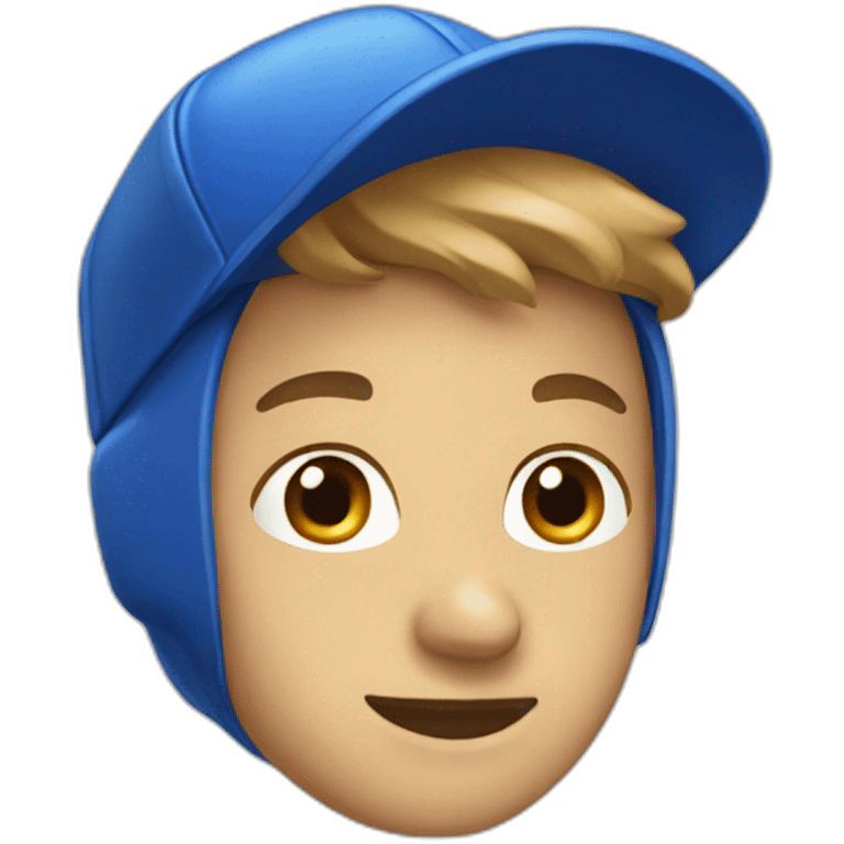 blue cap emoji