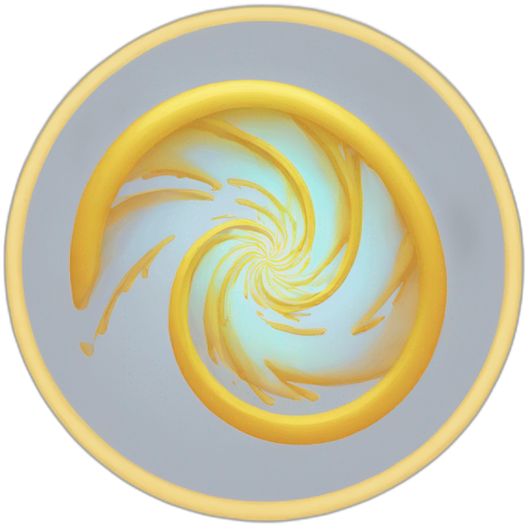 Multiple-spirale translucide et irisée. emoji