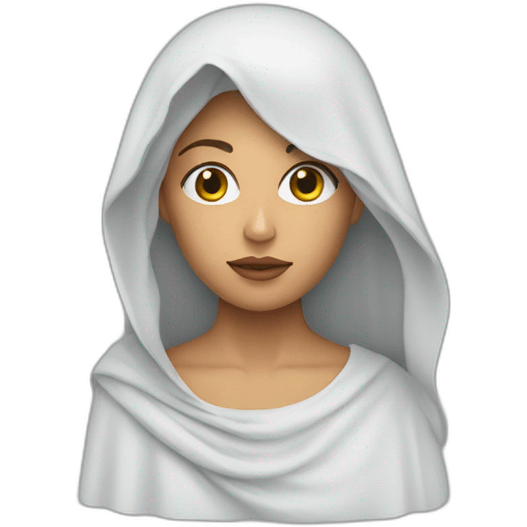 A veiled woman with ronaldo emoji