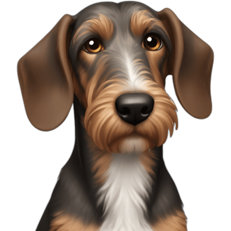 wirehaired daschound emoji