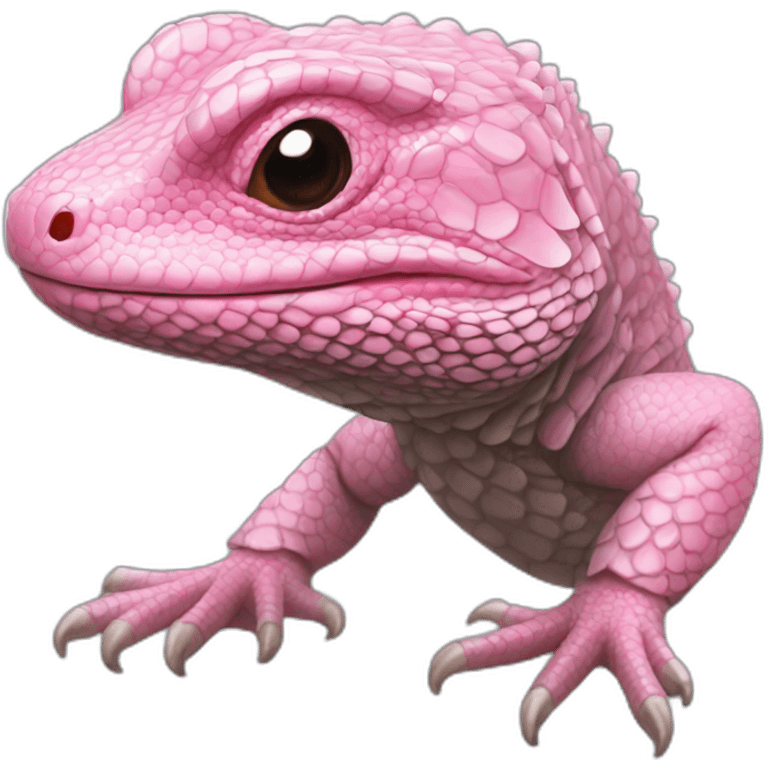 tegu lizard pink emoji