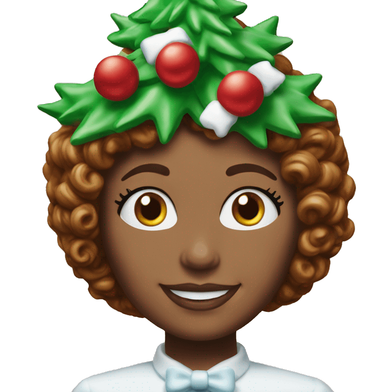 Realistic full image of Little Debbie's Christmas Tree Cake emoji