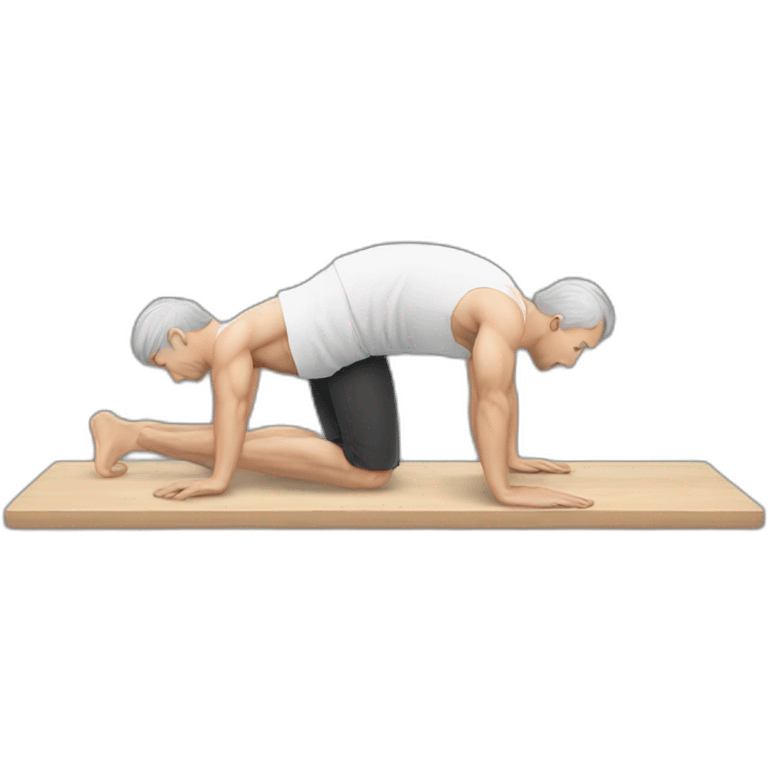 white men doing plank emoji