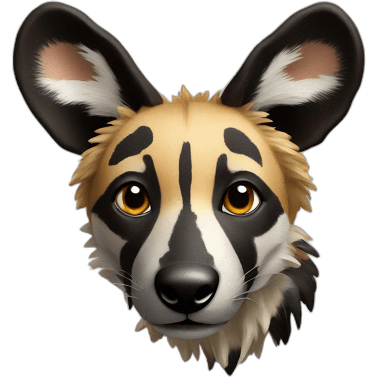 african wild dog emoji