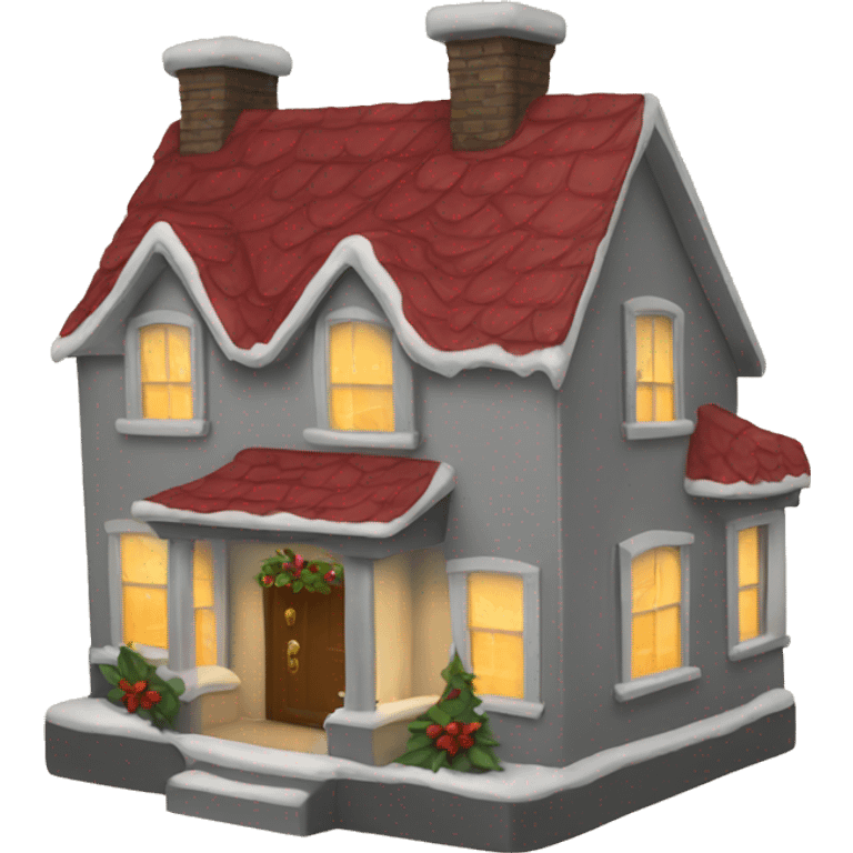 Christmas house emoji