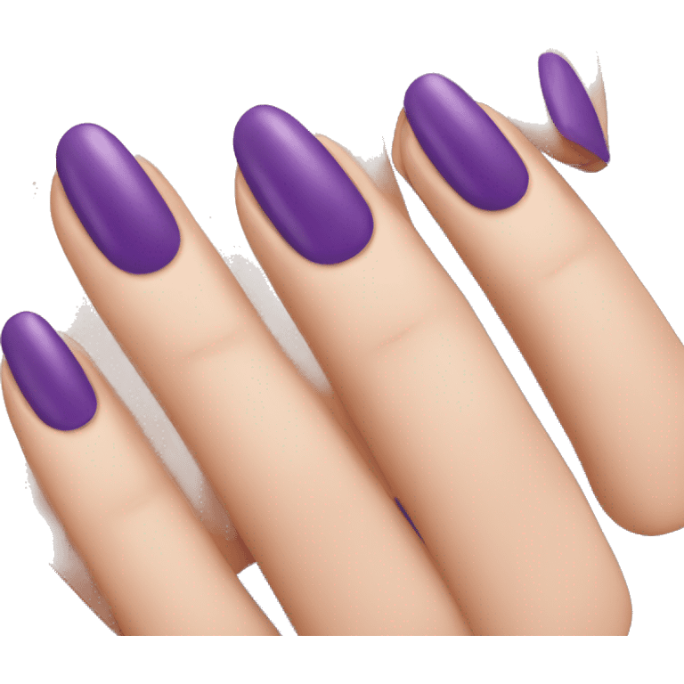 nails with purple polish emoji