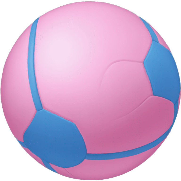 pelota de playa azul y rosa emoji