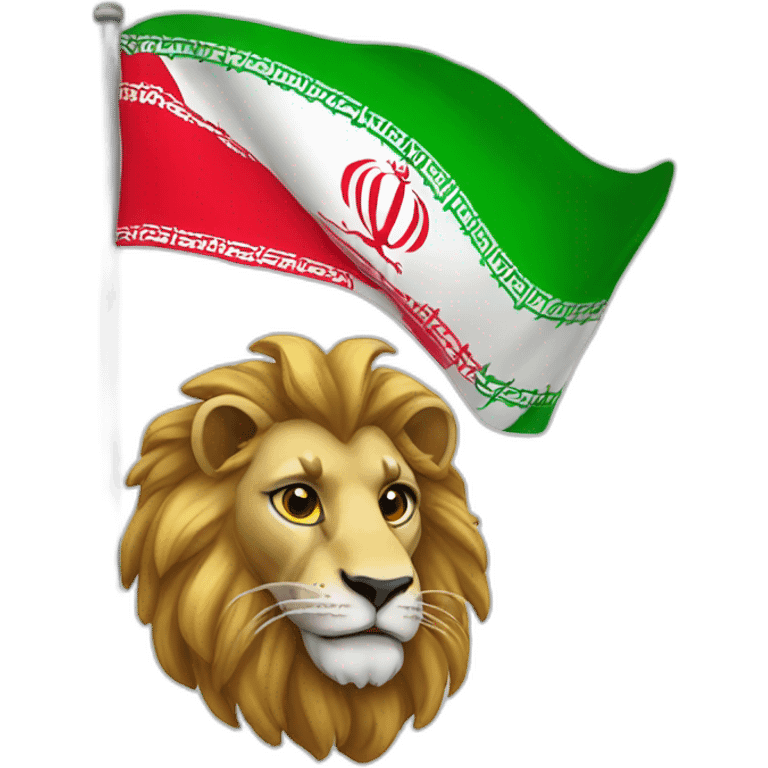 Iran lion flag emoji