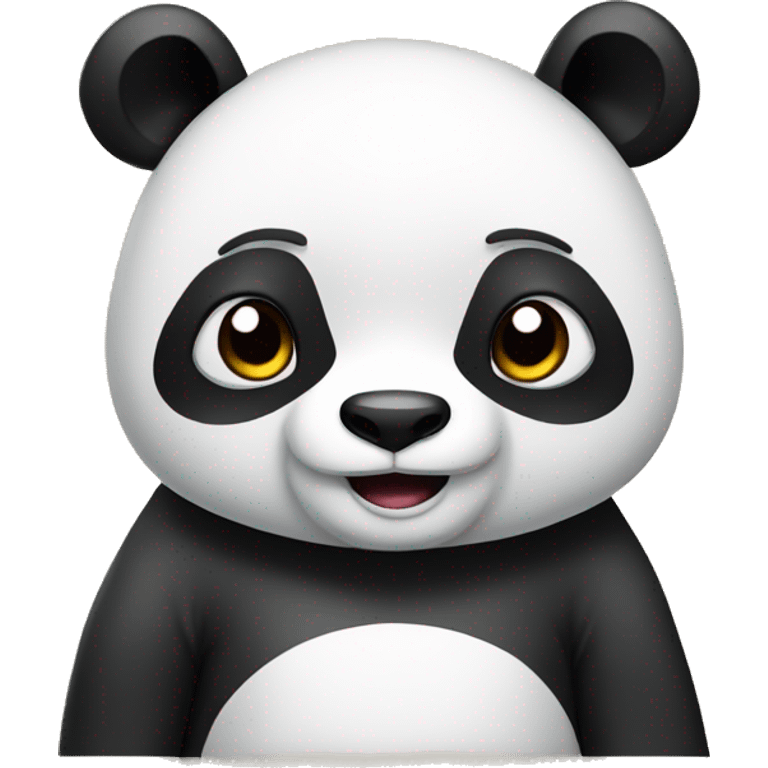 a panda that are thinking about something  emoji