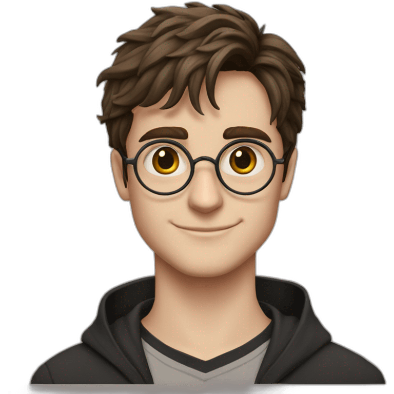 Harry Potter com a vassoura emoji