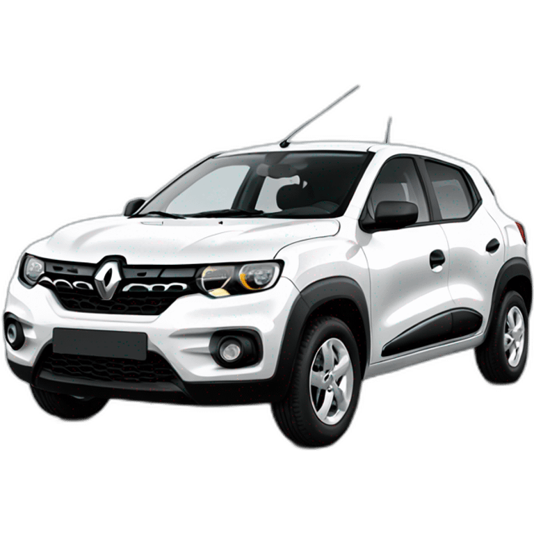 White Renault kwid emoji