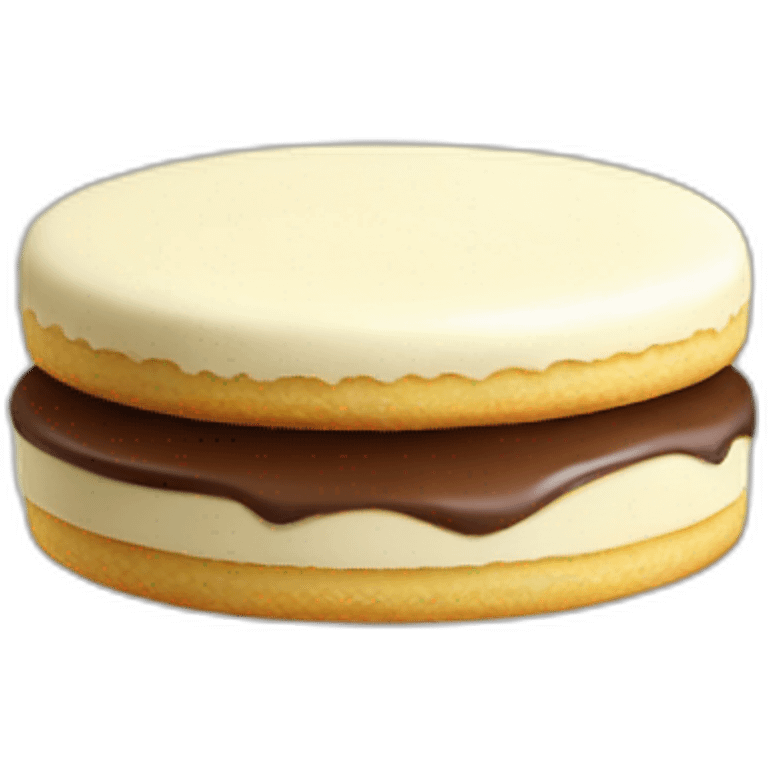 white chocolate alfajor emoji