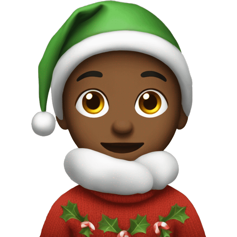 Cozy christmas kid emoji