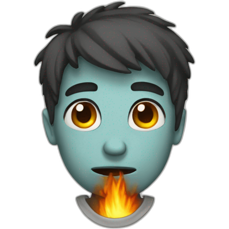 burned out emoji