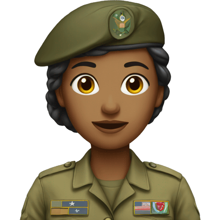 army woman standing emoji