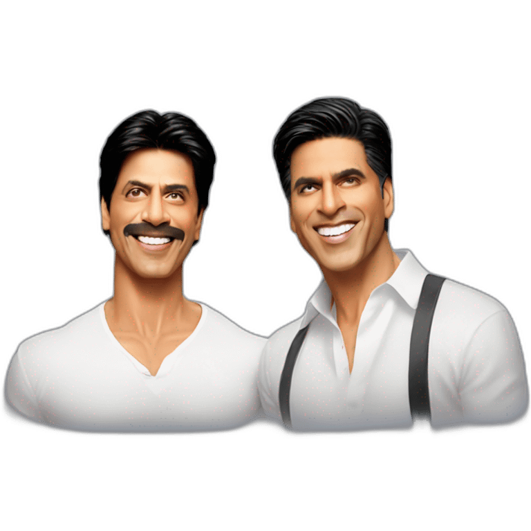 Shahrukh Khan with Akshay Kumar emoji