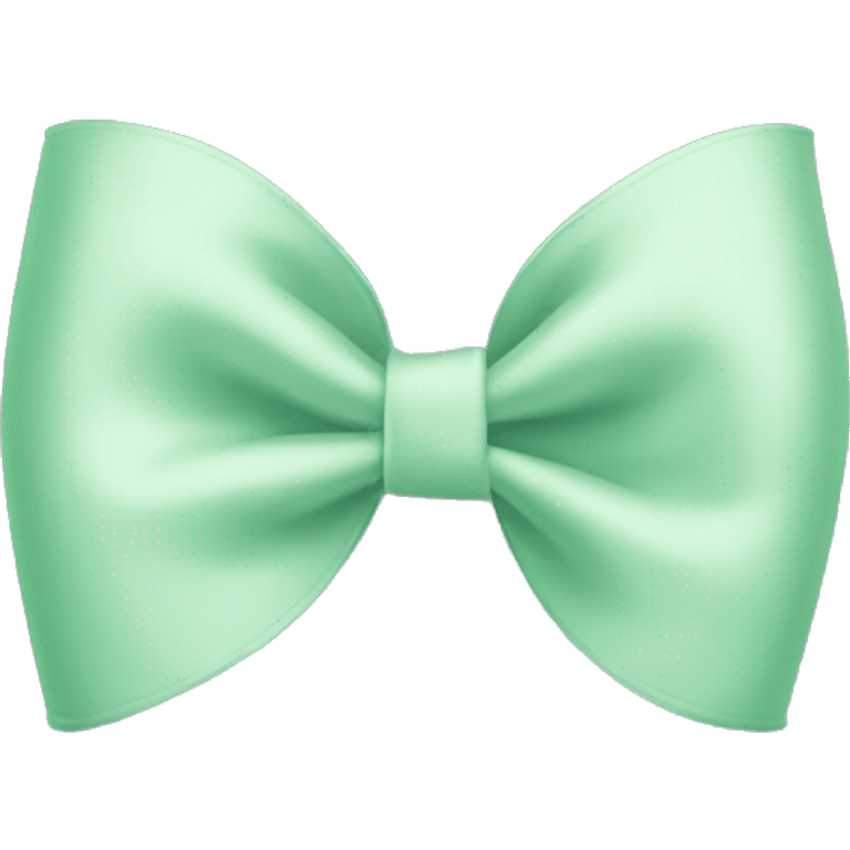 Pastel green bow emoji