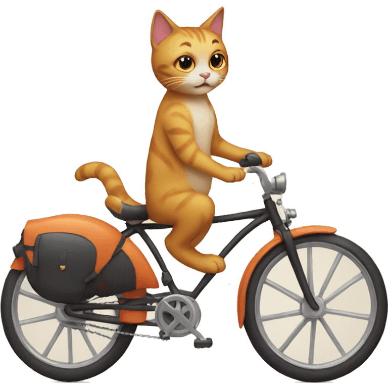 cat on a bike emoji