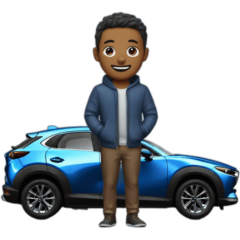 Blue mazda cx30  emoji