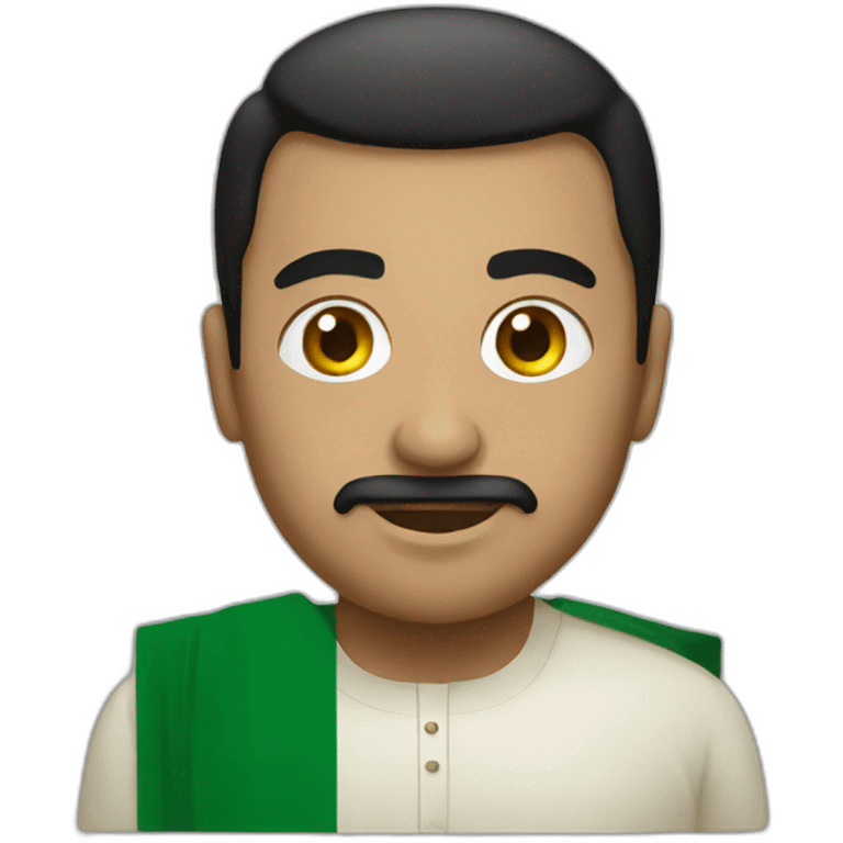 Saudi Man with Saudi flag emoji