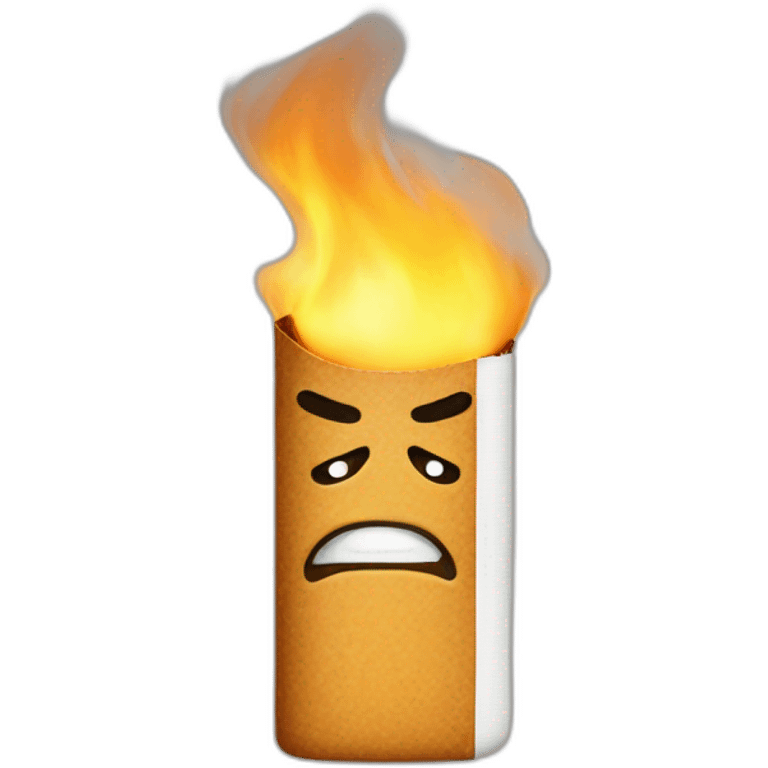 Angry cigarette emoji