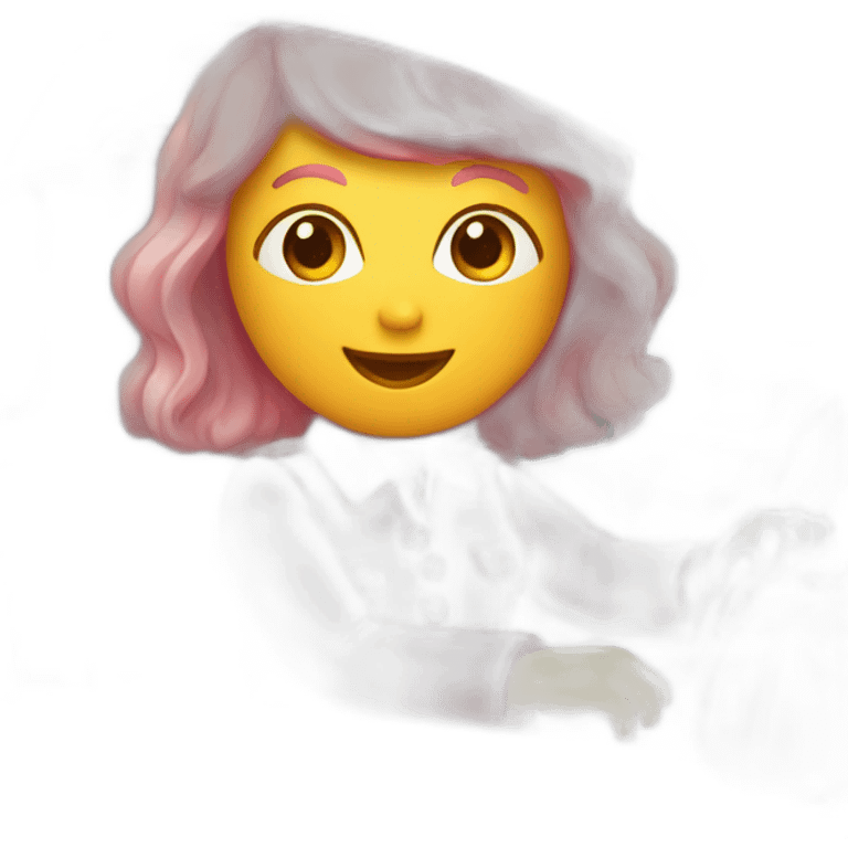 conductrice voiture habillée rose emoji