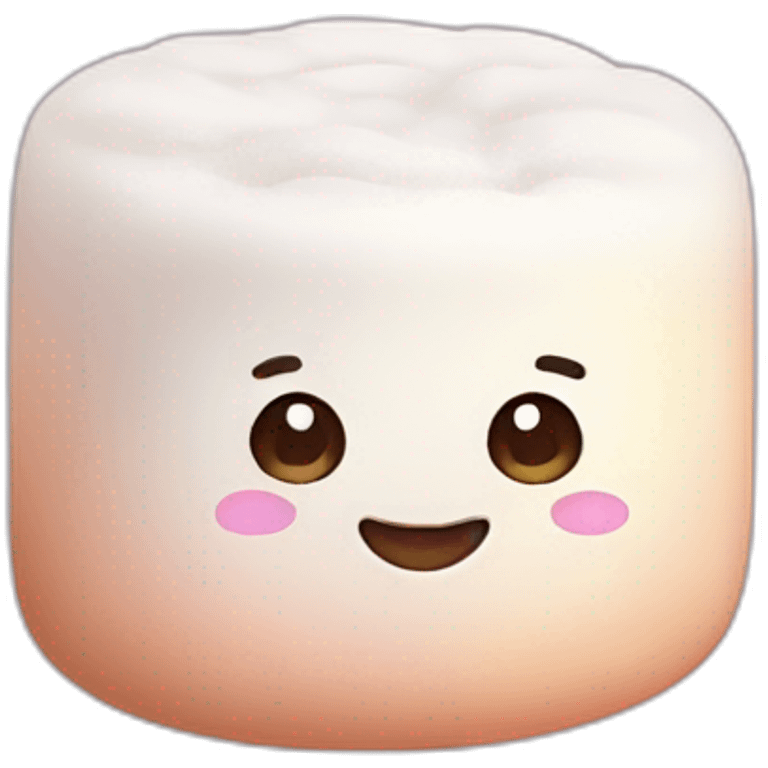 Kawaii marshmallow emoji