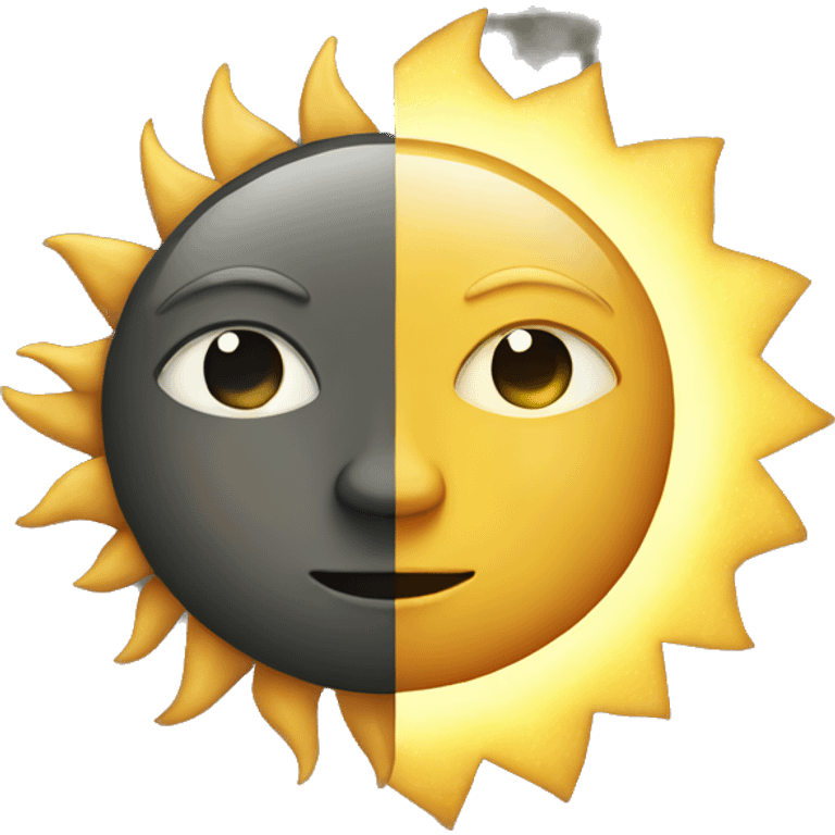 sun and moon emoji