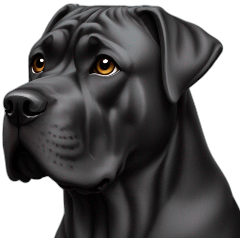 dog Cane Corso in profile emoji