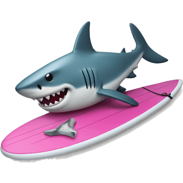 shark on a surfboard  emoji