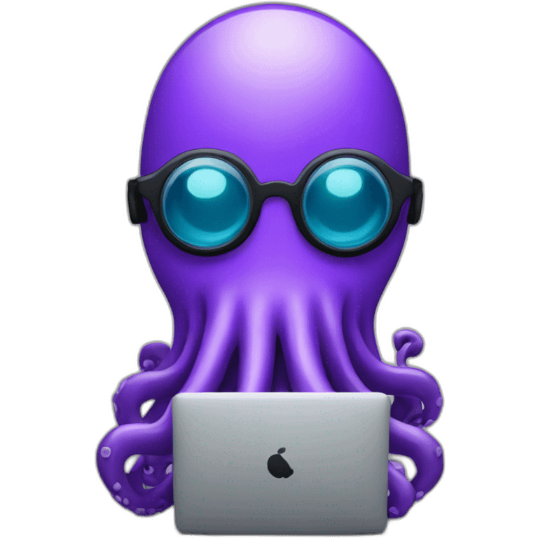 Computer Engineer purple octopus emoji