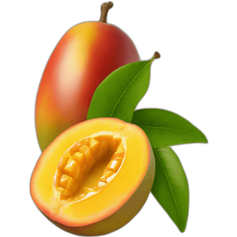 Mango passion fruit combination  emoji