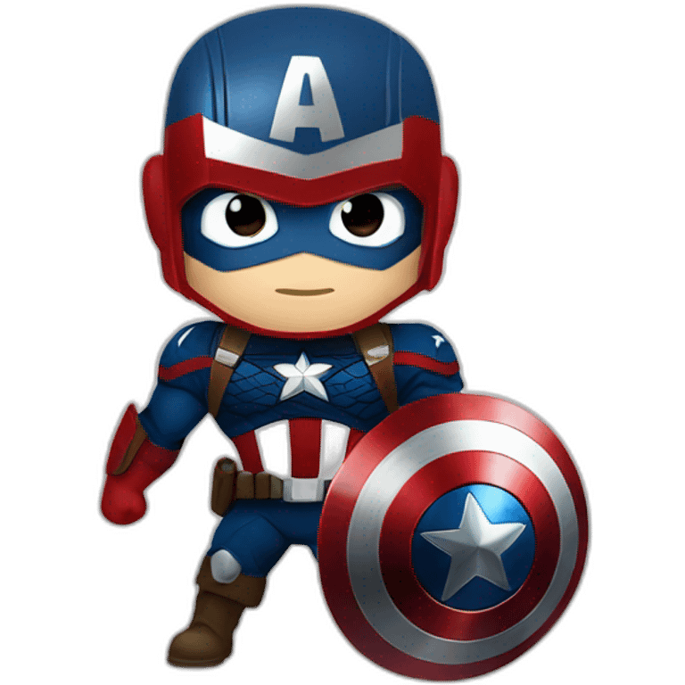 Captain America with shield  emoji