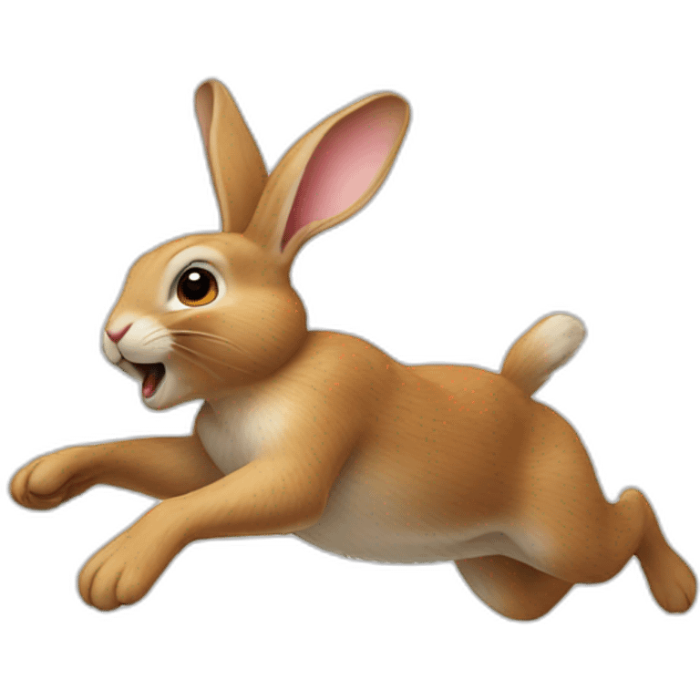 rabbit jumping emoji