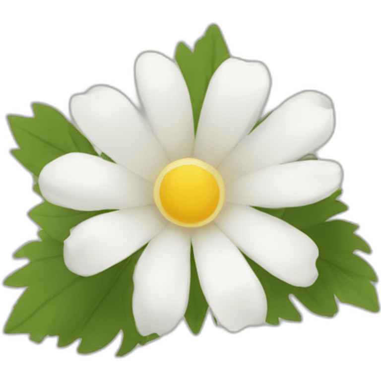 corona de flores blancas emoji