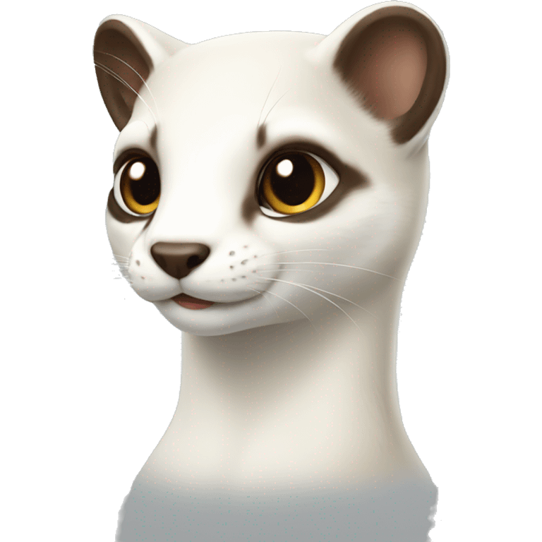 white female stoat emoji