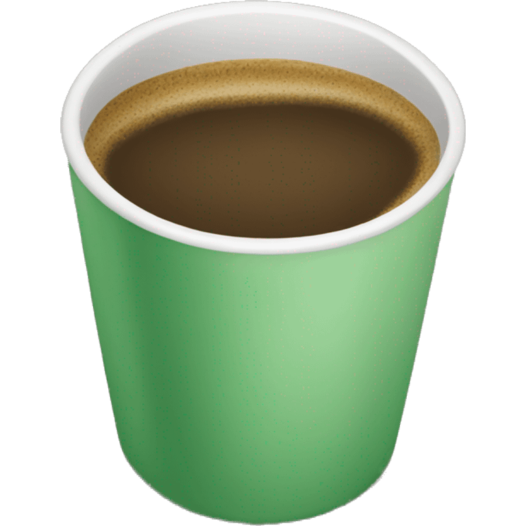 green coffee cup emoji