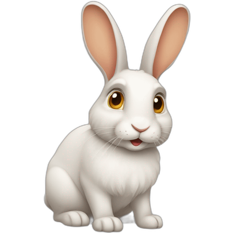 Rabbit with long hears emoji